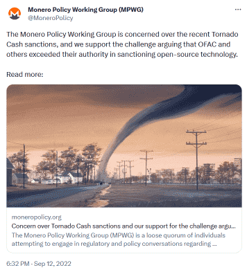 Monero Tornado