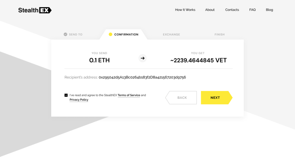 How to buy VeChain coin. Article by StealthEX