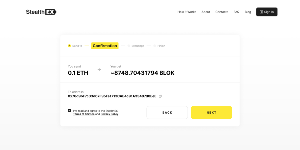 Buy BLOK Token