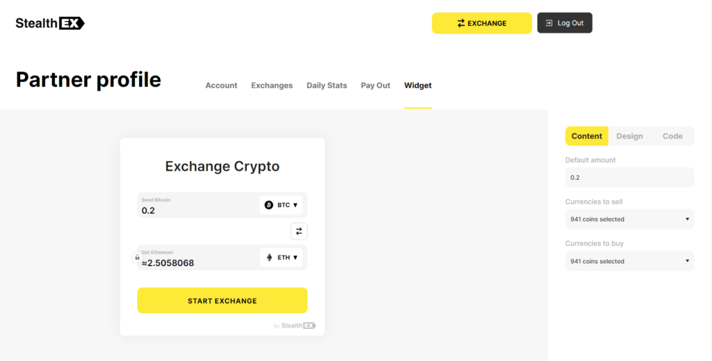 How To Earn Crypto With StealthEX Affiliate Program? StealthEX Widget 