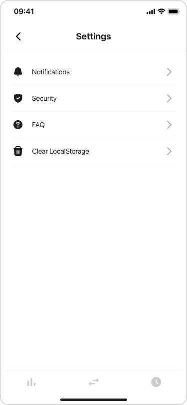 StealthEX Mobile Crypto Exchange App - LocalStorage (1)