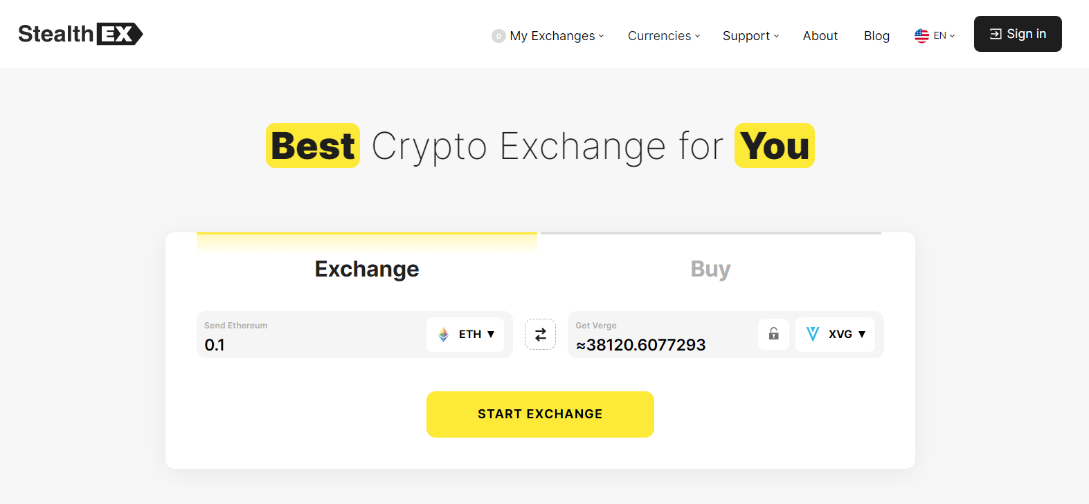 Buy xvg crypto