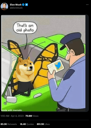 Twitter Dogecoin Logo