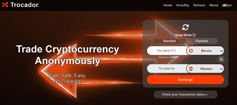 Trocador - Quick and Simple Monero Swaps