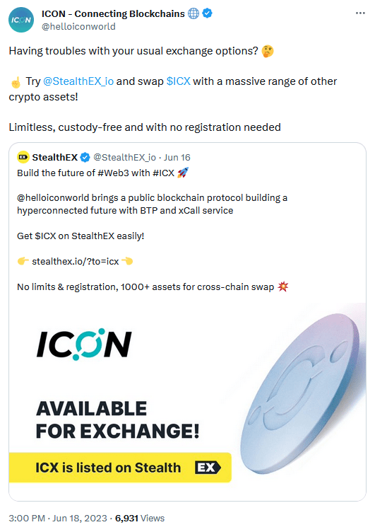 ICON StealthEX