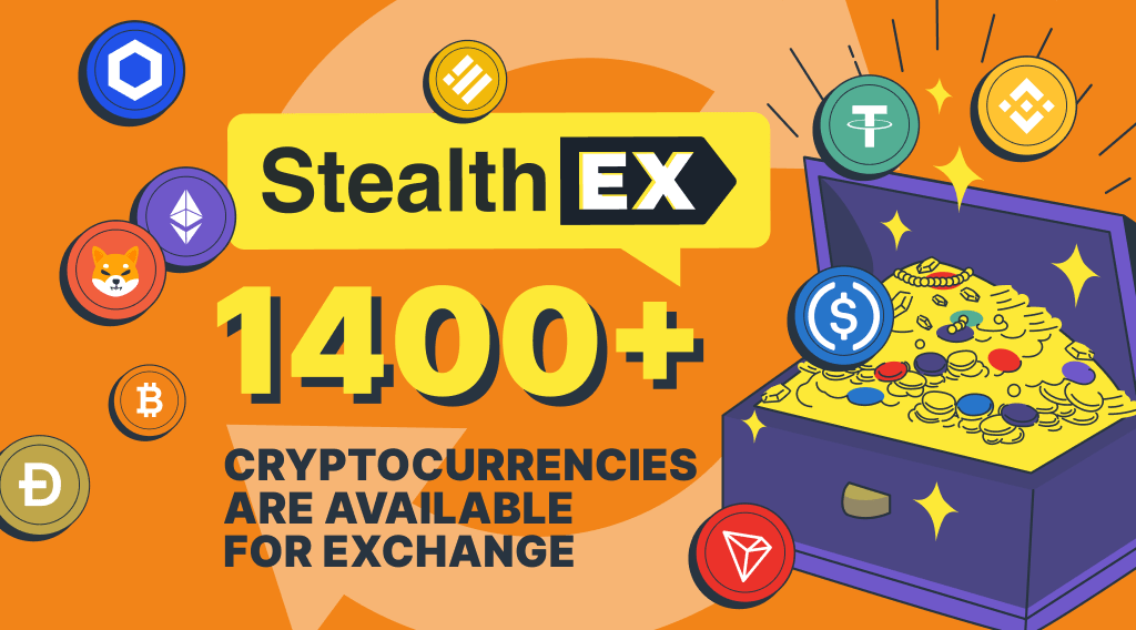 StealthEX Hits Milestone: 1400 Cryptos Are Now Available for Exchange!