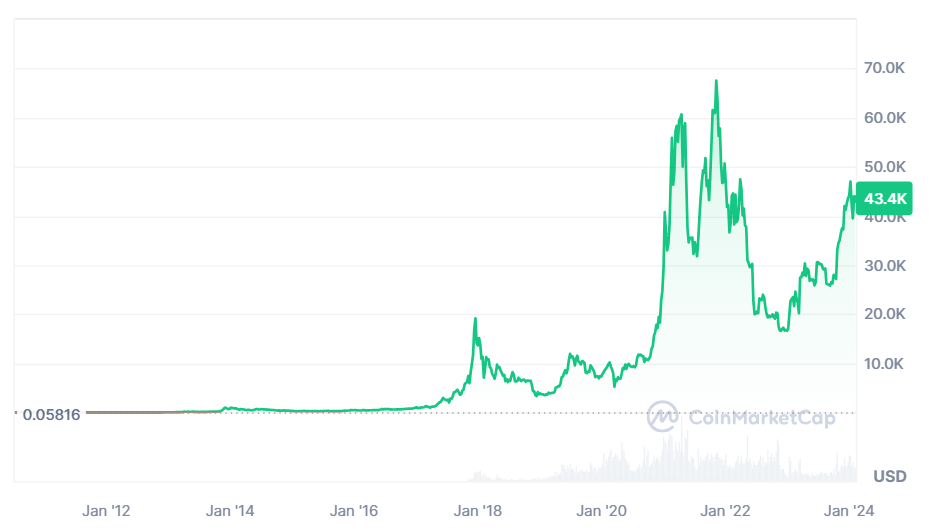 Bitcoin Price Chart-Future of Crypto in the Next 5 Years