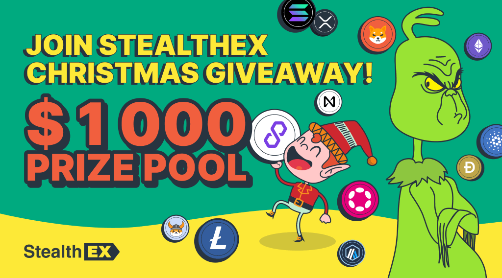 Join the StealthEX Giveaway: Win This Christmas by Exchanging Crypto!