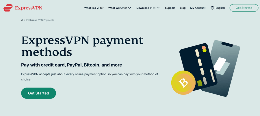  ExpressVPN Website and Payment Crypto Options