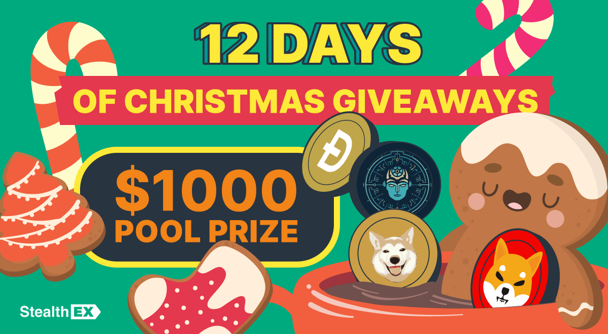 StealthEX Launches a $1000 Christmas Giveaway Featuring NEIRO, DOGE, SHIB, and BAD!